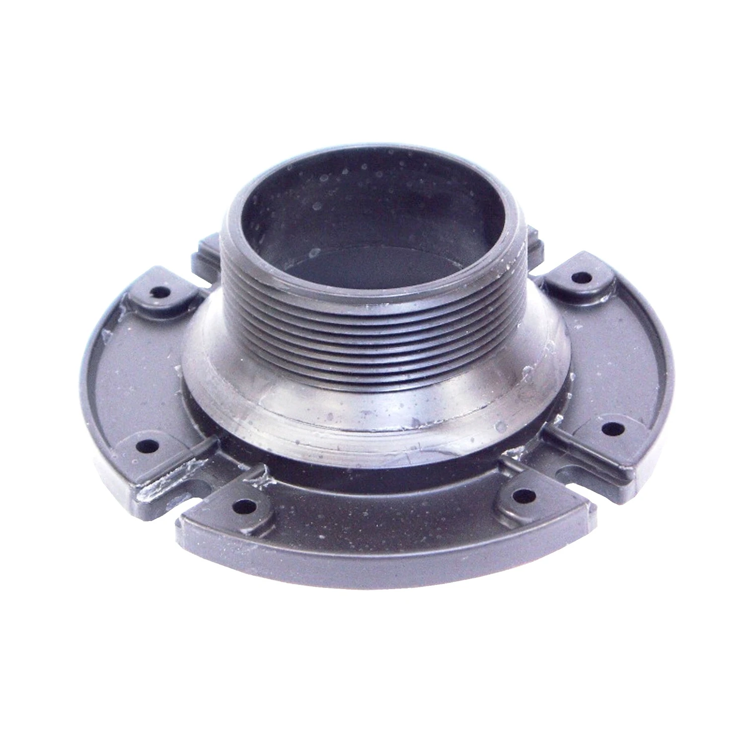 RV Male Closet Flange, ABS Black Plastic