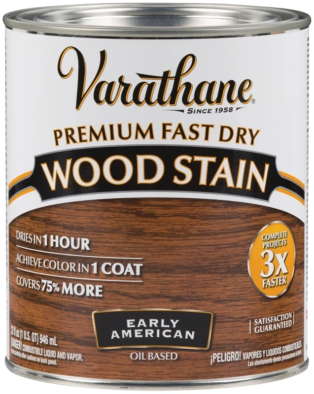 Fast Dry Early American Urethane Modified Alkyd Interior Wood Stain, 1 Quart
