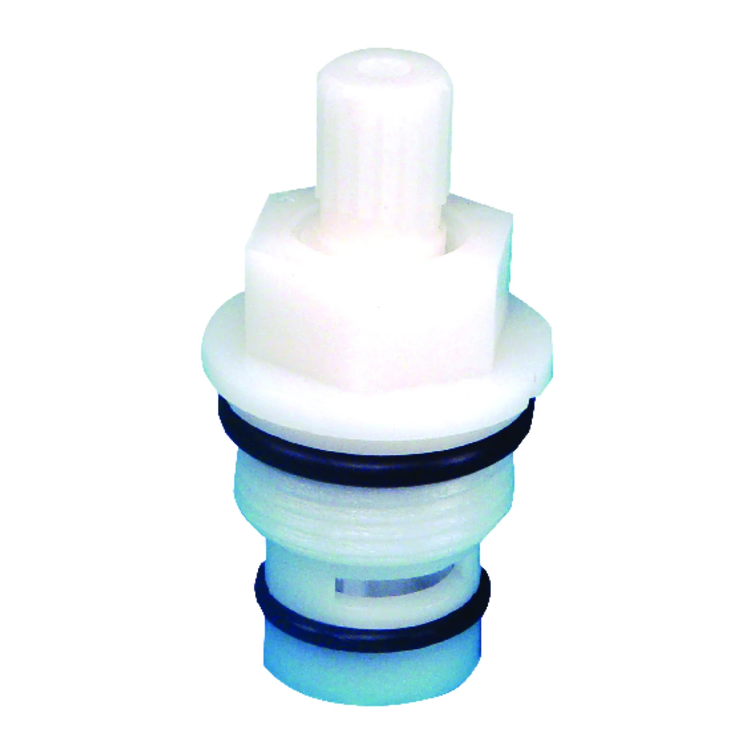 RV Washerless Faucet Stem, White Plastic