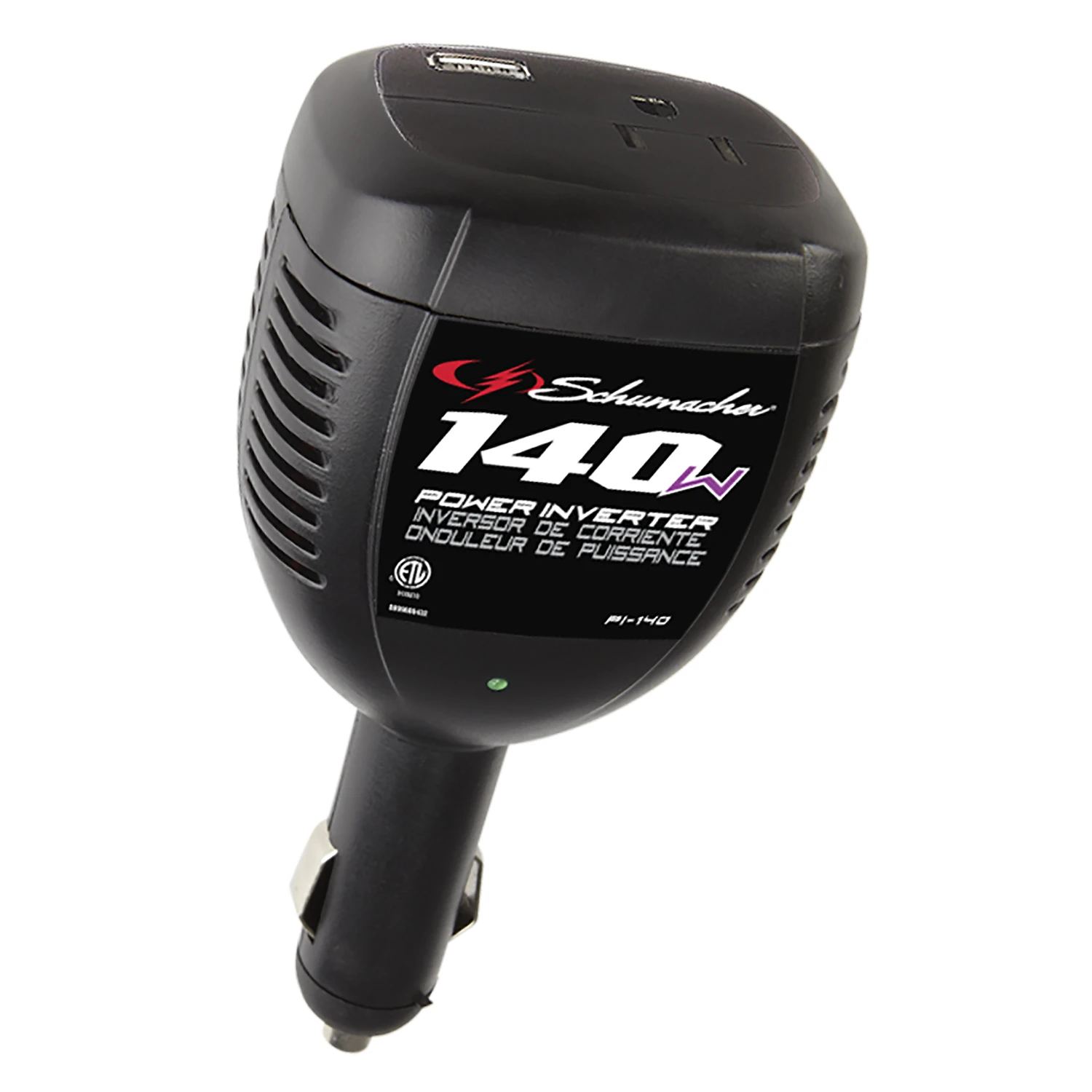 Pi-140 140w Analog Power Inverter With Usb And Ac Outlet