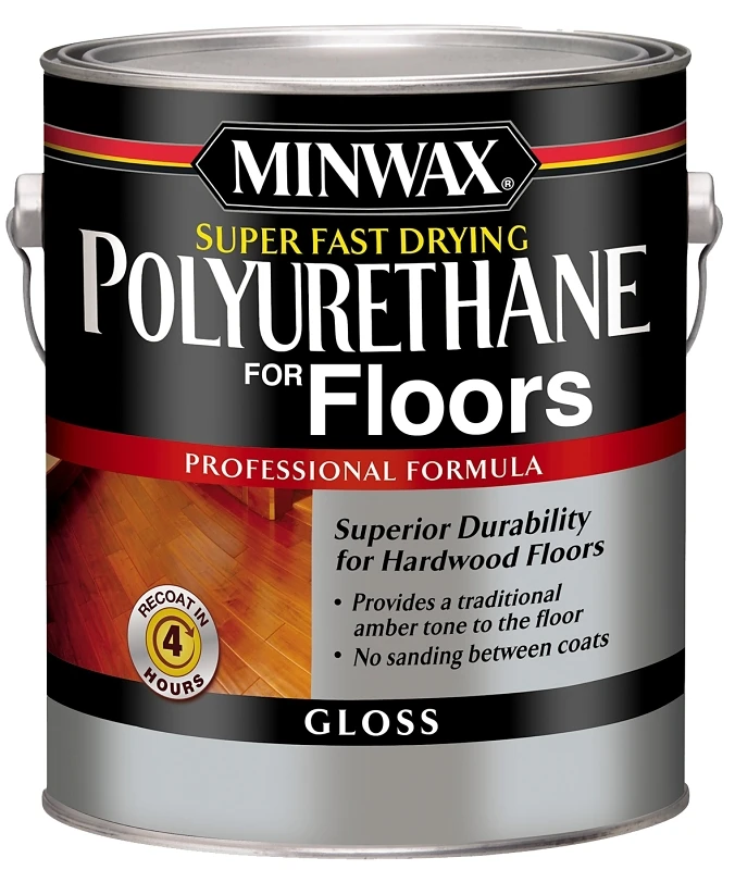 Gloss Super Fast-drying Polyurethane For Floors, 1 Gallon, Oil-based