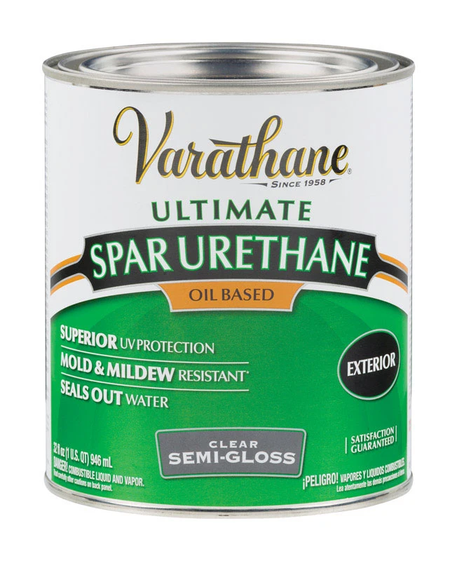 Spar Urethane Oil-Based Exterior Semi-Gloss Finish 1 Quart