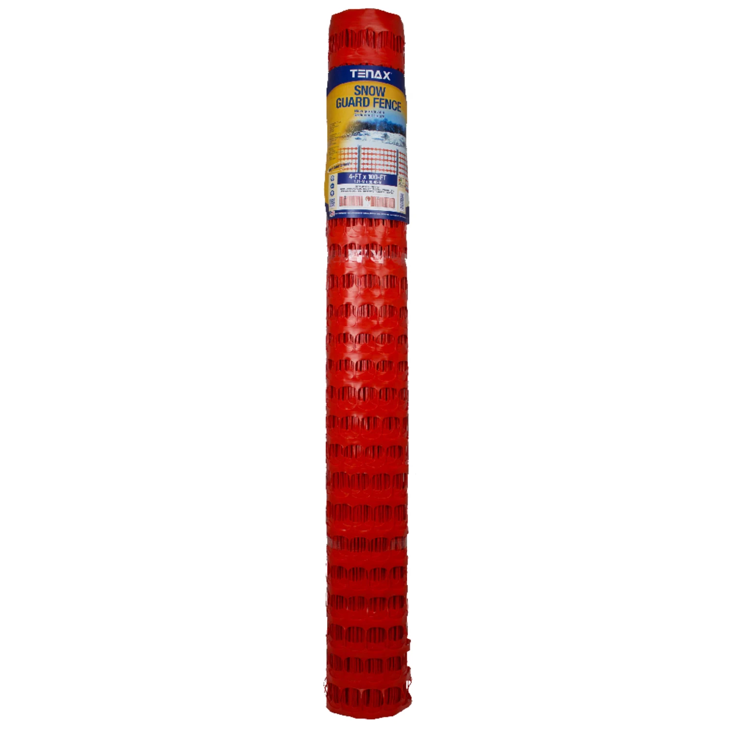 Tenax Snow Guard 4 ft. H X 100 ft. L Polyethylene Snow Fence Orange Tenax Snow Guard 4 ft. H X 100 ft. L Polyethylene Snow Fence Orange