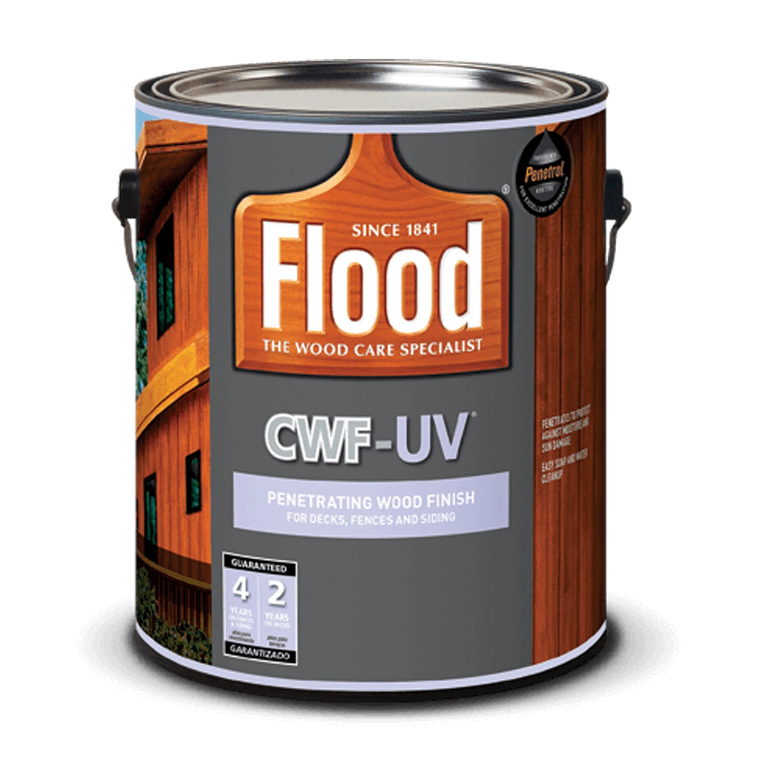 Cwf-uv Oil-modified Redwood Wood Finish, 1 Gallon For Decks And Fences