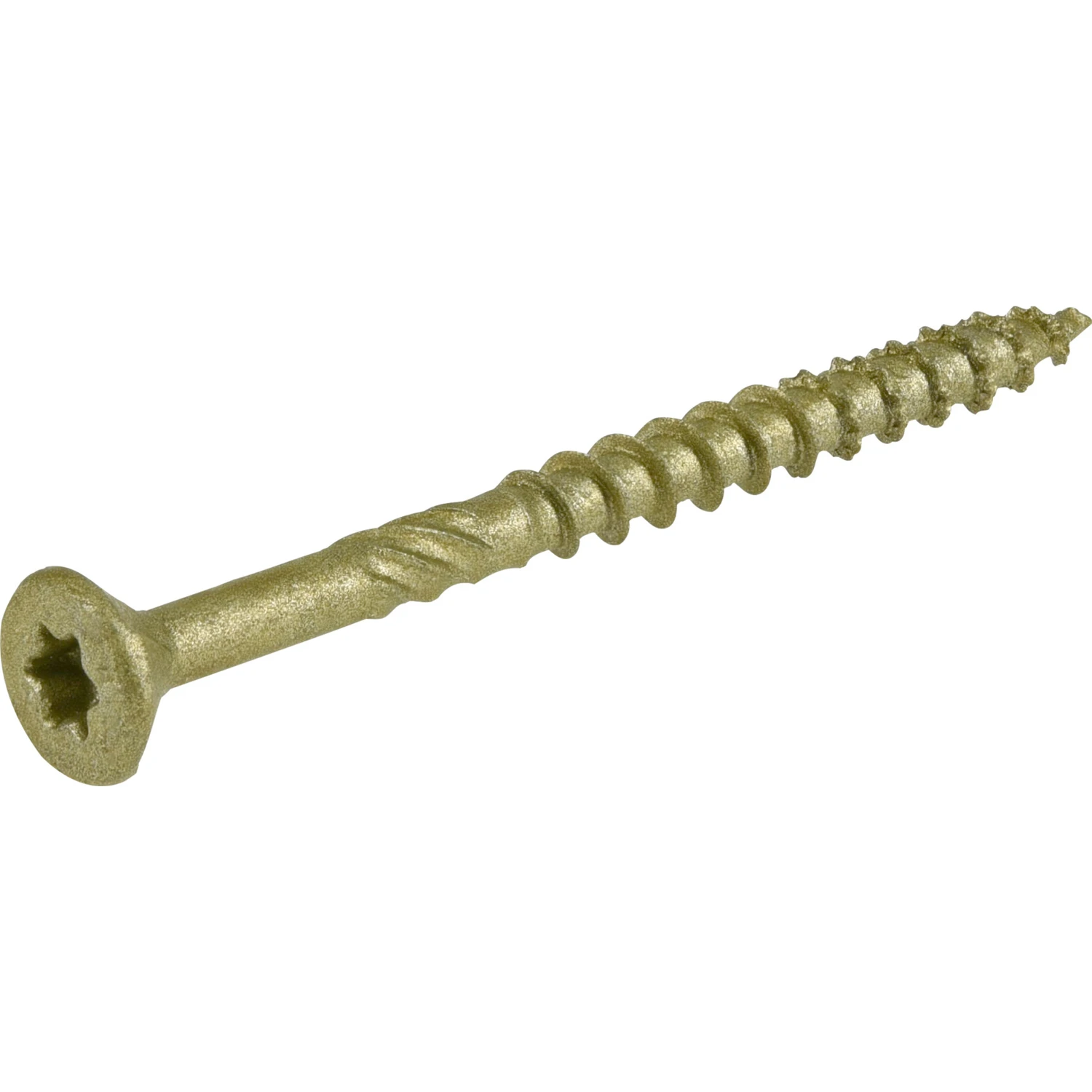 Power Pro Self-Drilling Exterior Wood Screws, Star Drive, Bronze Ceramic, 2-In. x #8, 5-Lbs.