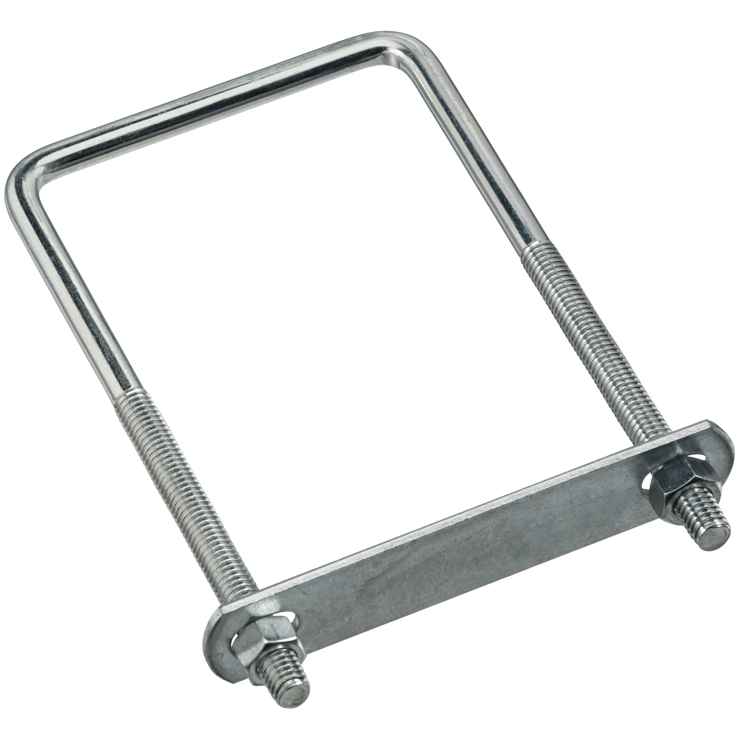 3/8 In. X 3-5/8 In. X 7 In. Zinc Square U Bolt With Plate & Nuts