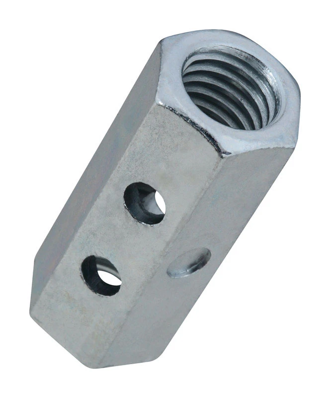 National Hardware 4003BC Series N182-709 Coupler, UNC Coarse Thread, 1/2-13 Thread, Steel, Zinc