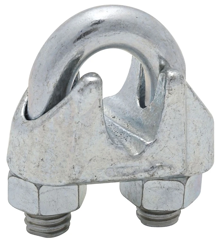 Wire Cable Clamp, Zinc, 3/8 In.