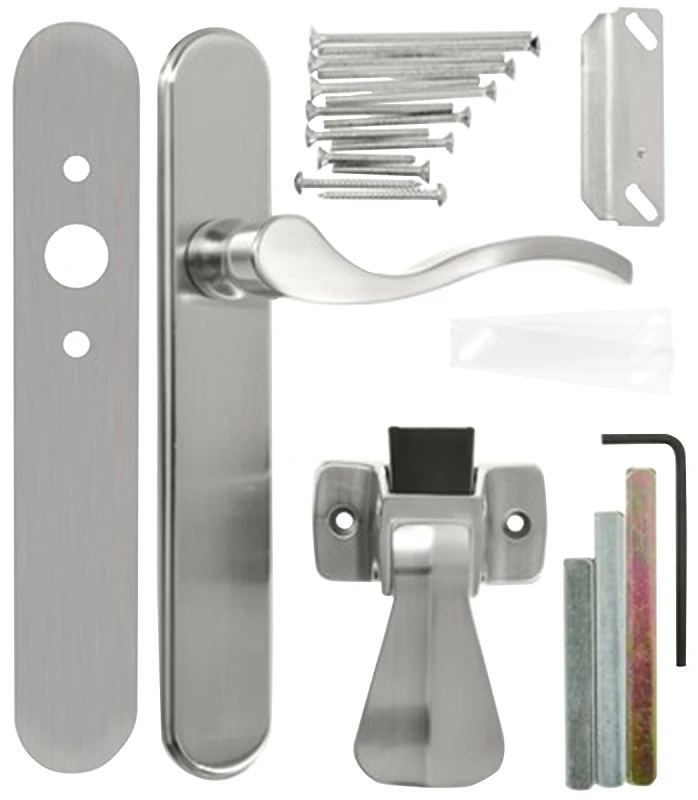 Serenade Satin Nickel Lever Storm Door Latch