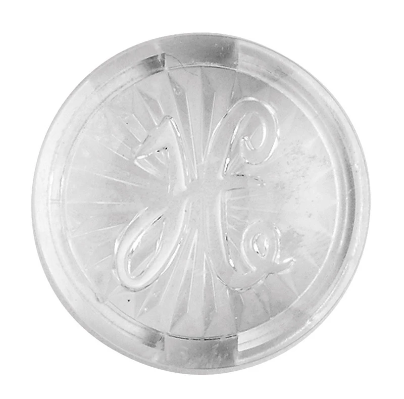 26005b Clear Acrylic Hot Faucet Index Button 1-1/4 In, Pack Of 5