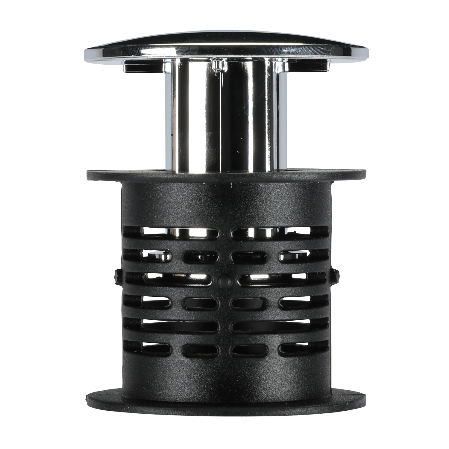 1-1/2 In. 2-in-1 Hair Catcher And Tub Drain Strainer With Chrome Finish