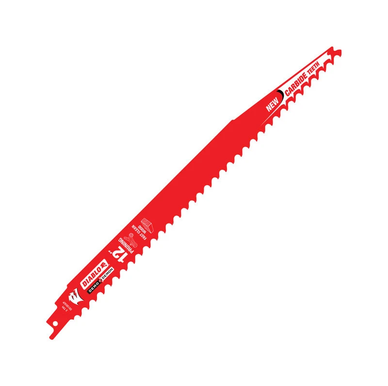 Diablo Demo Demon 12 in. Carbide Tipped Pruning & Clean Wood Reciprocating Saw Blade 3 TPI 1 pk