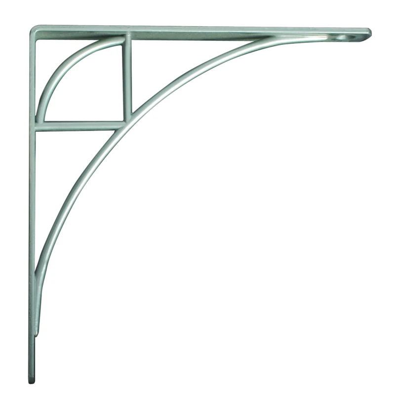 200 Series Oak Park 8 In. Satin Nickel Steel Shelf Bracket