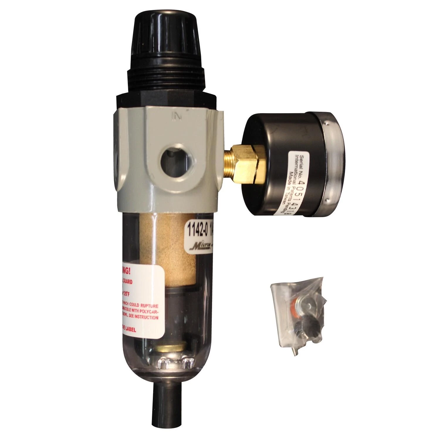S-1142 Mini Piggyback Filter And Regulator Duo 1/4 In. Npt 150 Psi