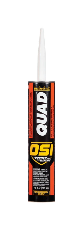 Quad Window Door and Siding Sealant White 10 Ounce Tube