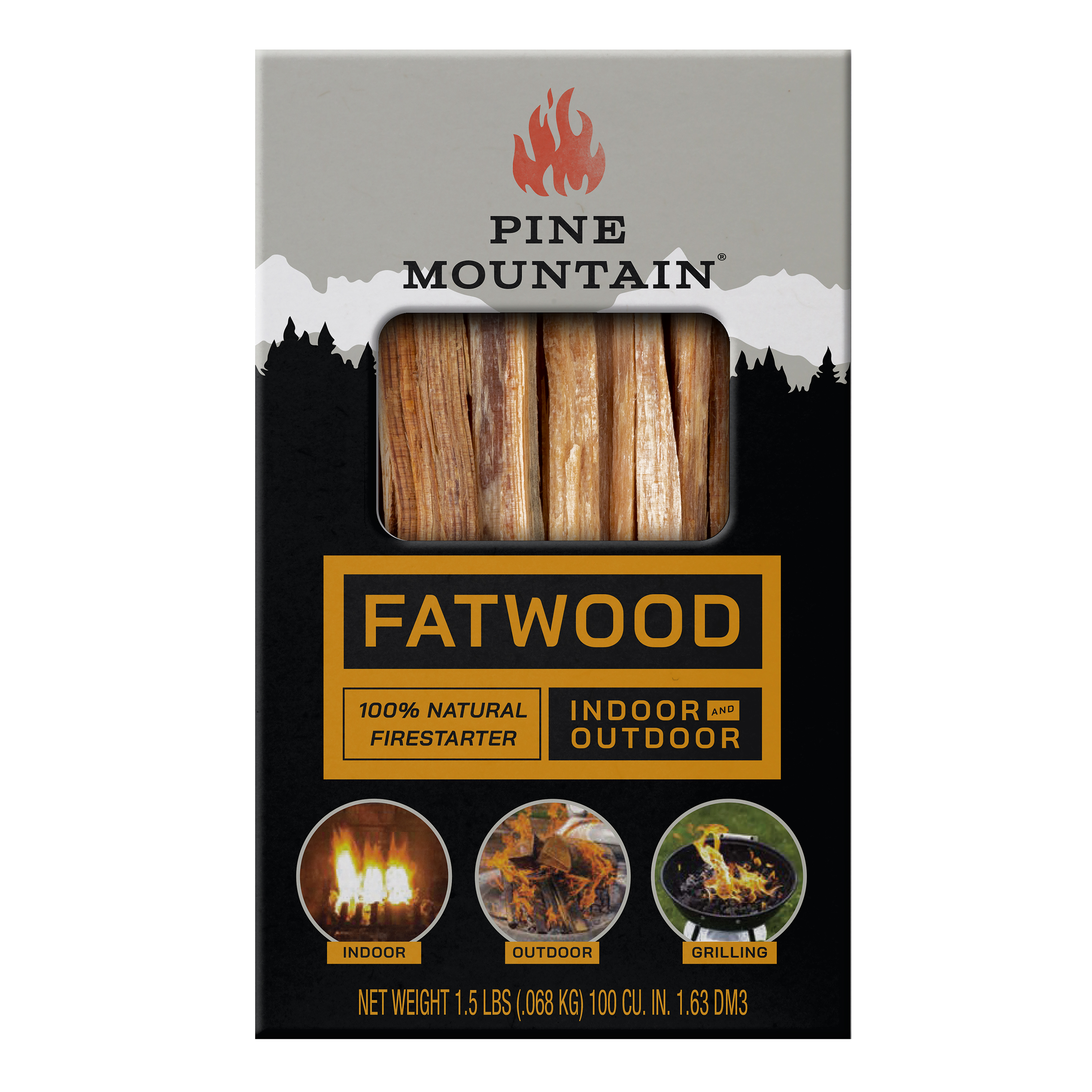 Starter Stikk Fatwood Fire Starter 1.5 Lb - Quick & Easy Fire Kindling