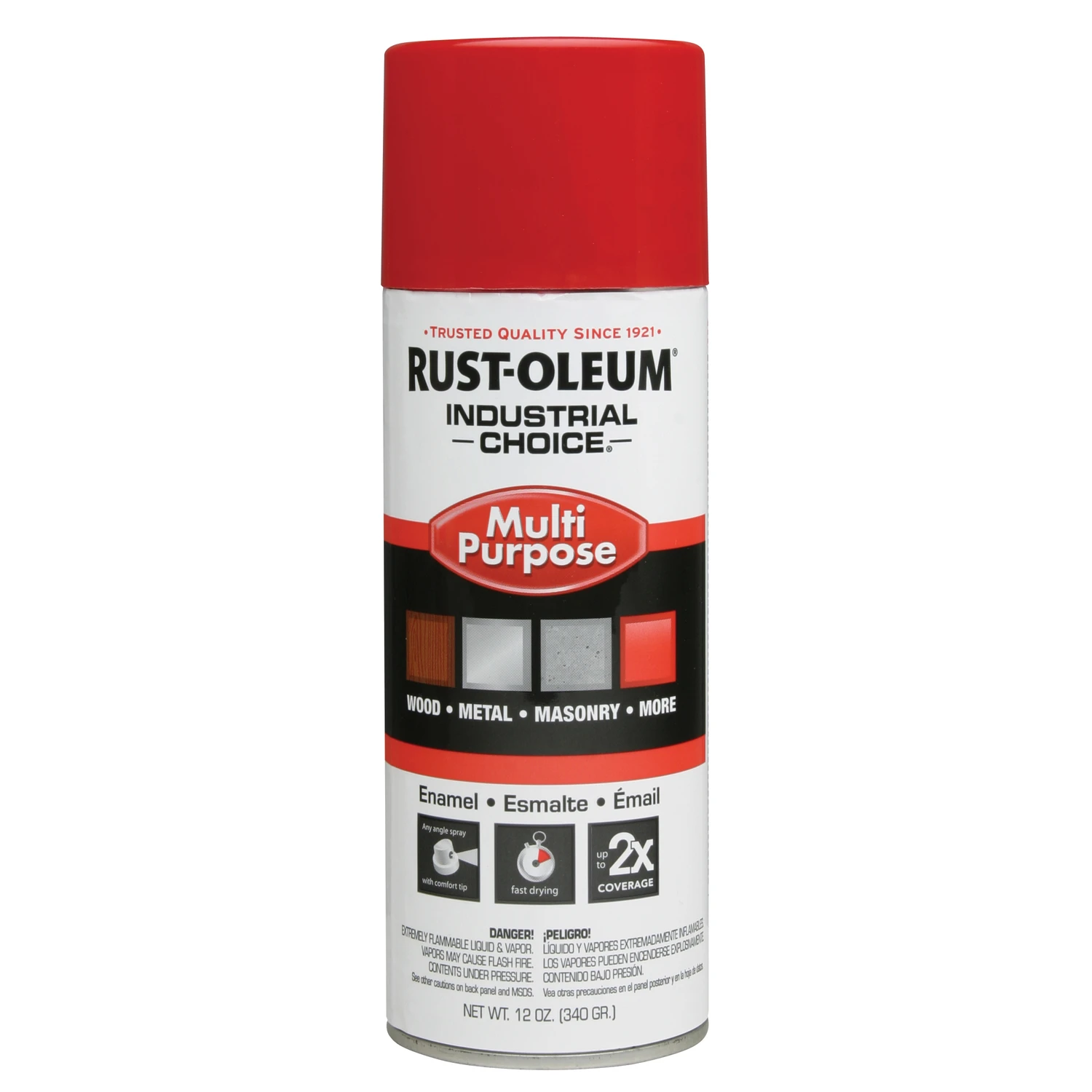 Industrial Choice Osha Safety Red Field Marking Paint 12 Oz Enamel Spray