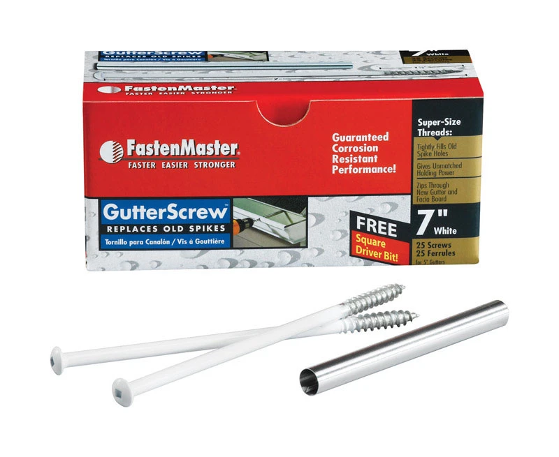 FastenMaster No. 3 X 7 in. L Square Round Head Coarse Gutter Screws