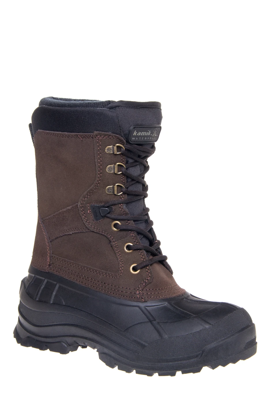 Men's Nationplus Waterproof Insulated Winter Boot - Size 10 - Dark Brown