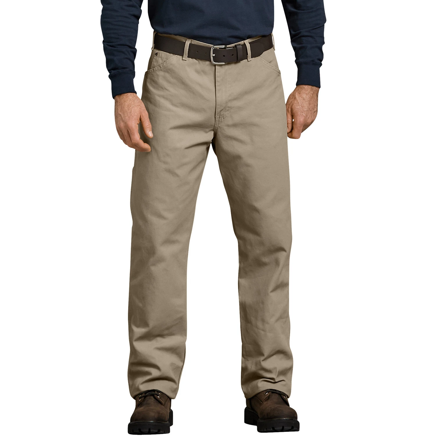 Men's 34 in. x 34 in. Desert Sand Relaxed Fit Straight Leg Carpenter Duck Jean