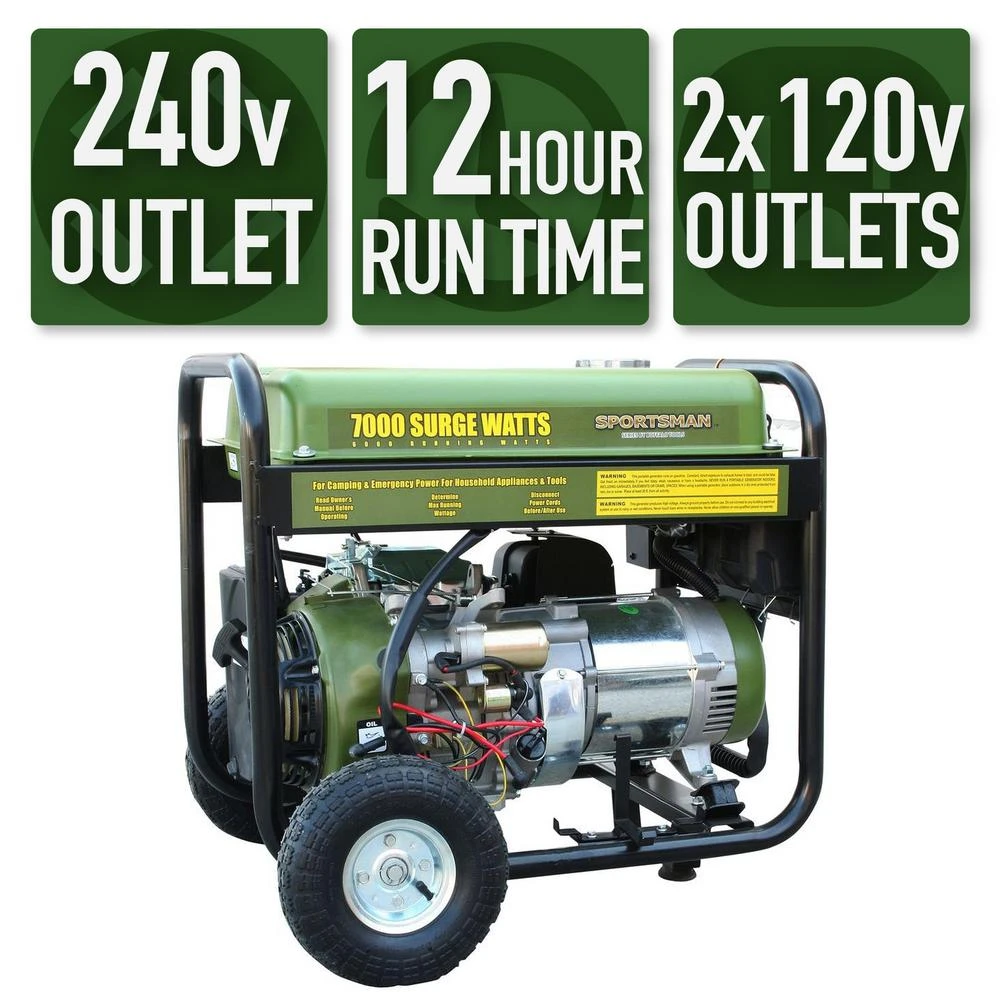 Gen7000 7000 Watt Gasoline Powered Electric Start Portable Generator