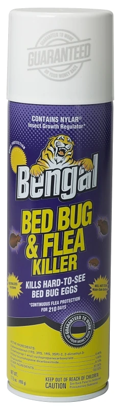 17.5 Oz. Aerosol Spray Bed Bug & Flea Killer With Insect Growth Regulator
