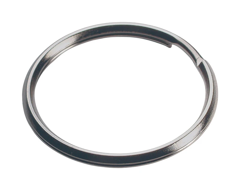 Hillman 1 in. D Tempered Steel Silver Split Rings/Cable Rings Key Ring Hillman 1 in. D Tempered Steel Silver Split Rings/Cable Rings Key Ring