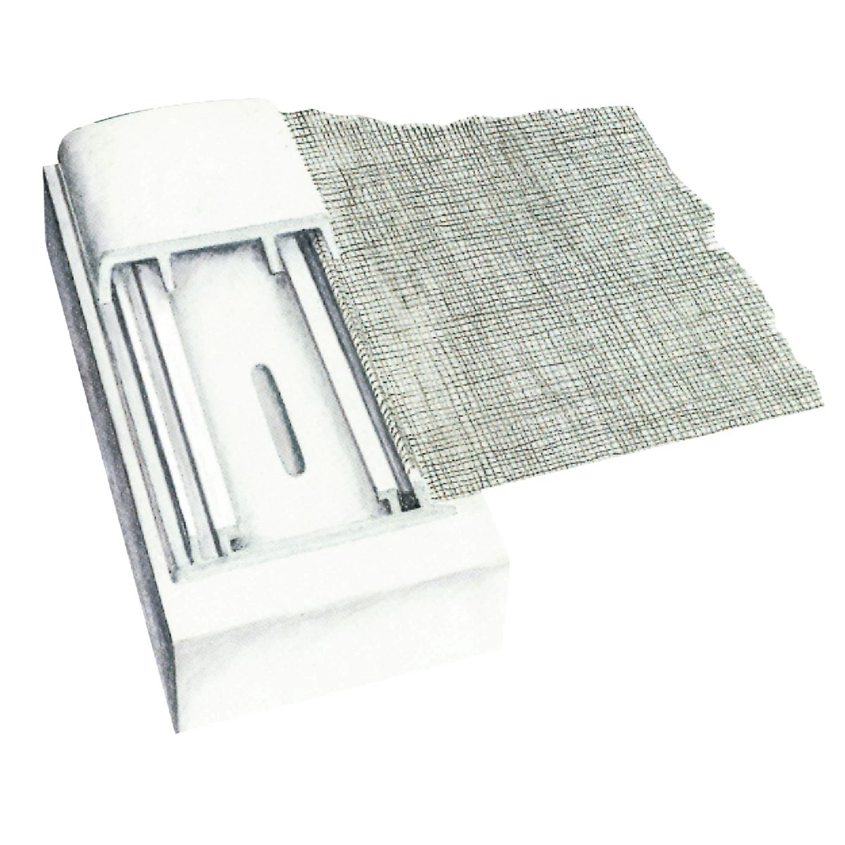 Screen Tight Base, Black, 3-1/2 In. x 8 Ft.