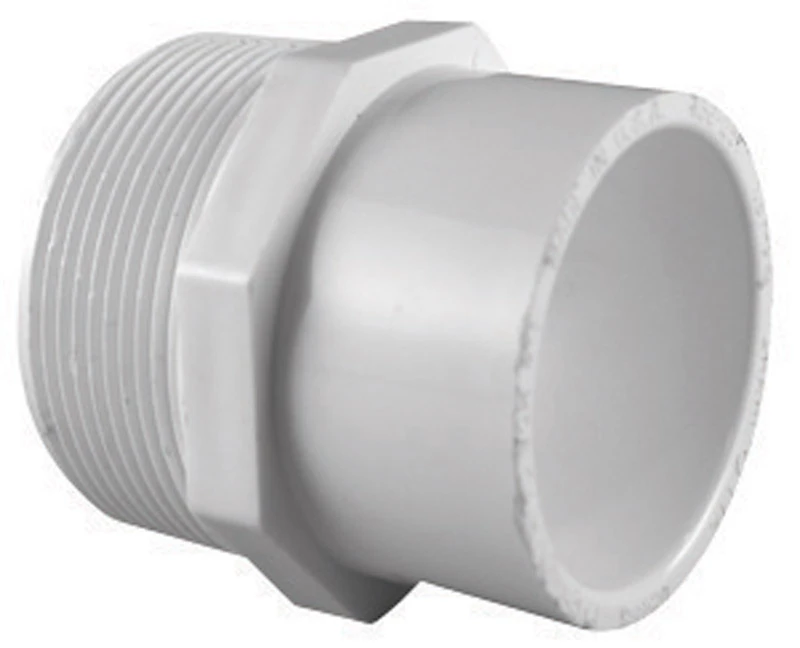 Charlotte Pipe Schedule 40 1/2 in. MPT X 3/4 in. D Slip PVC Pipe Adapter 1 pk