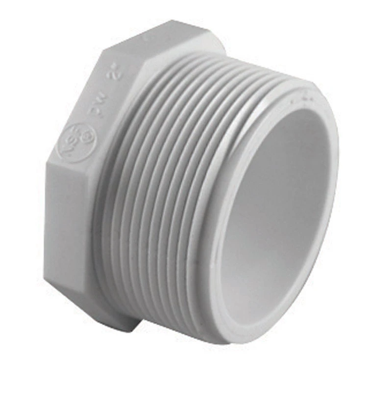 Schedule 40 PVC Pressure Pipe Plug, White, 3/4 In.