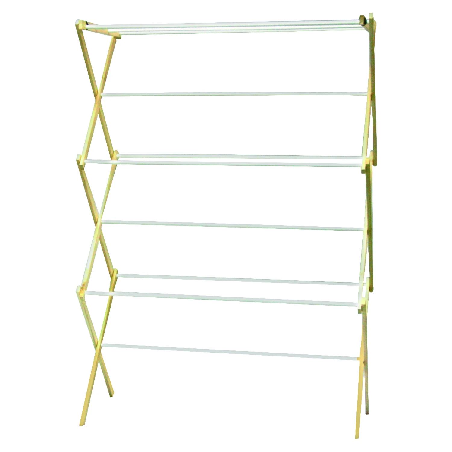Wood Clothes Drying Rack, 42.5" H X 29.5" W X 14" D, 25' Drying Space