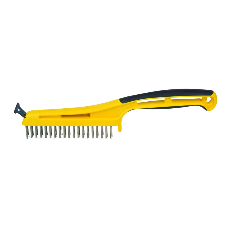 46810 Long Handle Stripping Brush, 1 In Stainless Steel Bristles, 5-1/4 In Width