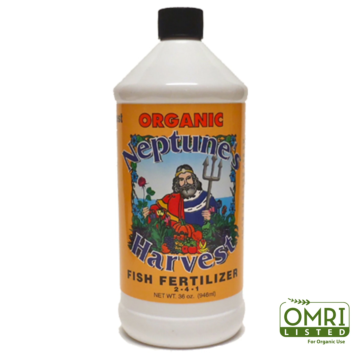 Organic Fish Fertilizer Liquid, 1 Quart Bottle, Natural Plant Nutrient