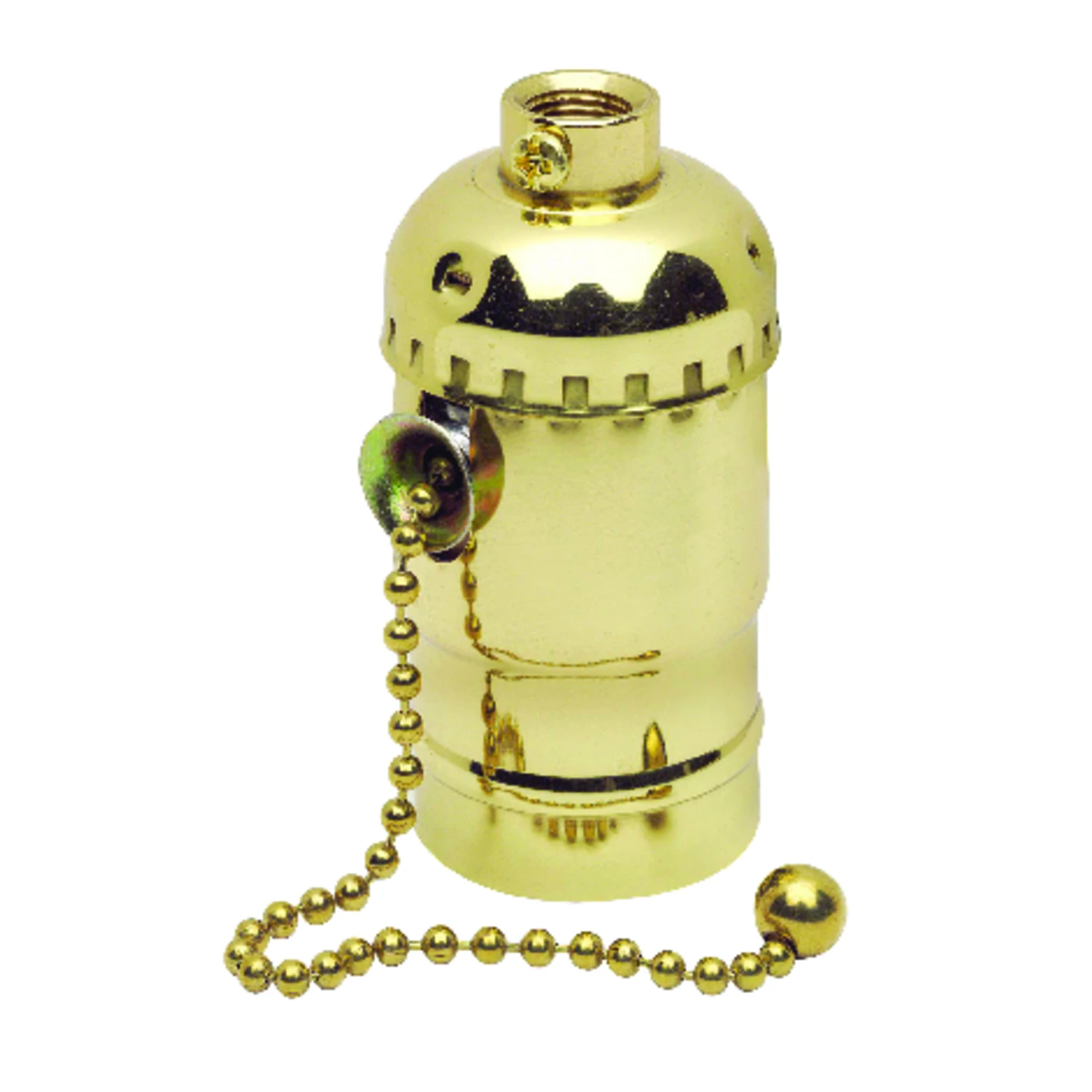 Leviton 19980-PG Lamp Holder, One-Circuit, 1.38 in Dia x 2.56 in D Dimensions, 250 V, 660 W, Phenolic Housing Material