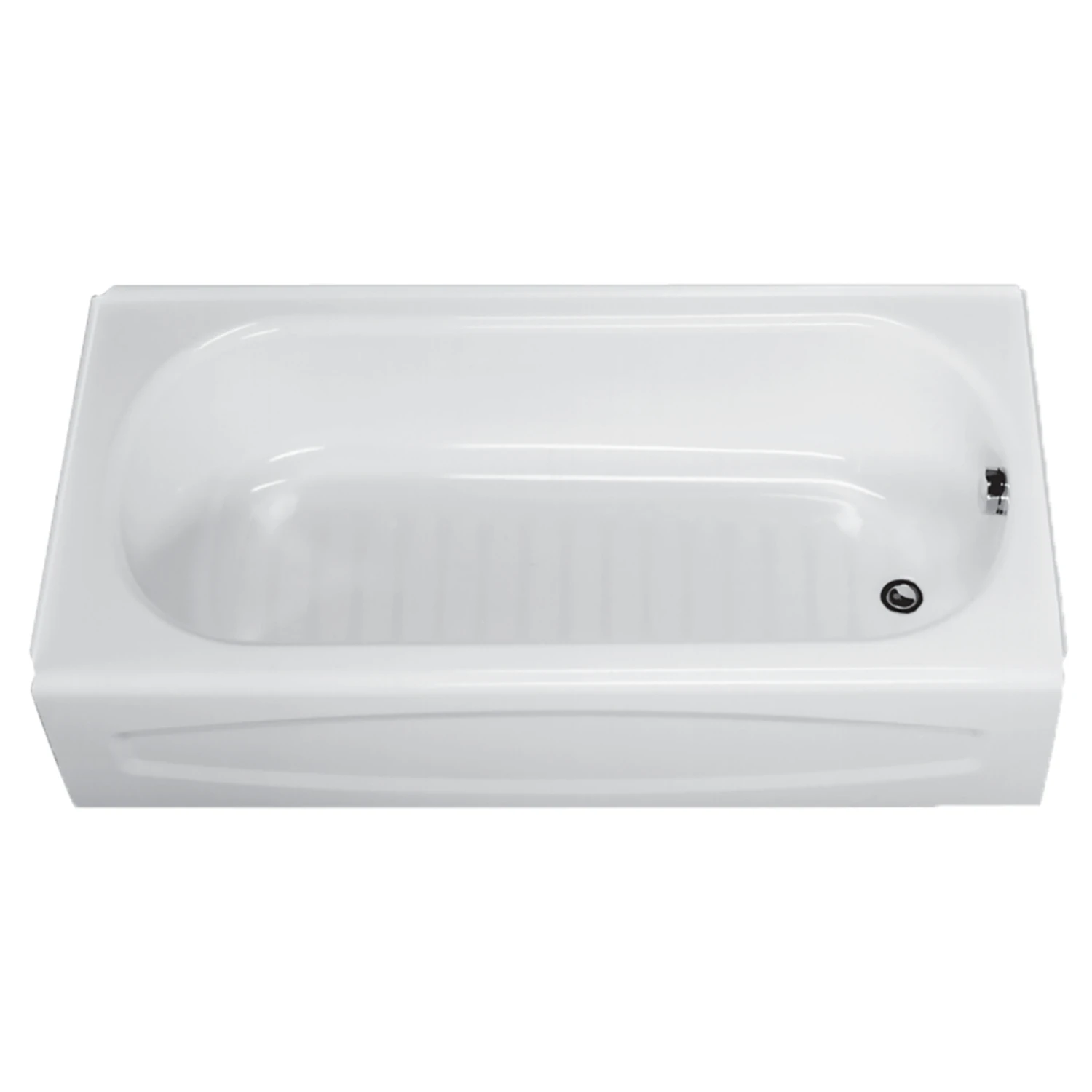 New Salem 60 In. Right Hand Drain Bathtub, 14.25 In. H, White