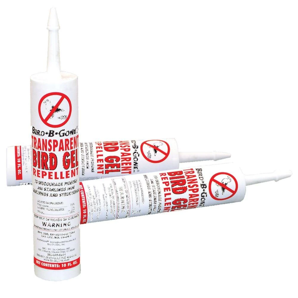 10 Ounce Transparent Bird Repellant Gel For Assorted Species