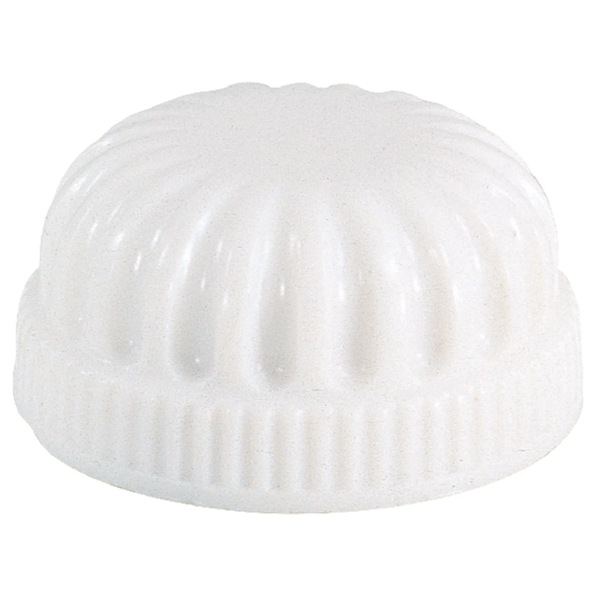 Lockup Cap, White Plastic, 2-Pk.