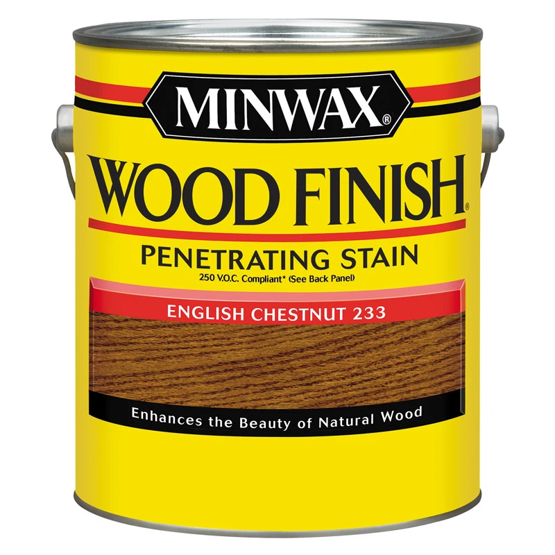 Wood Finish Voc Penetrating Stain, English Chestnut, 1 Gallon
