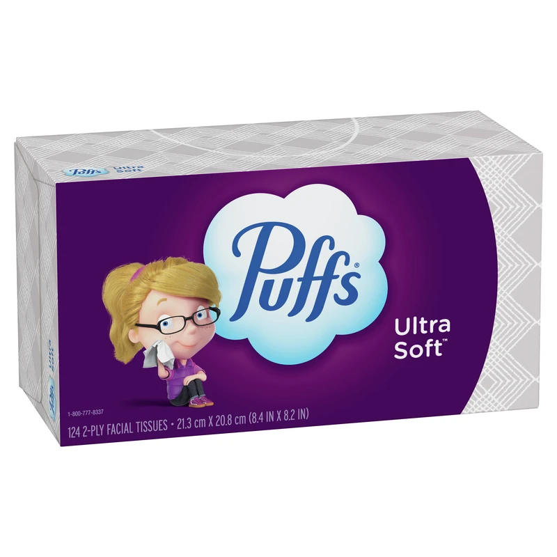 Ultra Soft Non-Lotion Facial Tissues, 124-Ct.