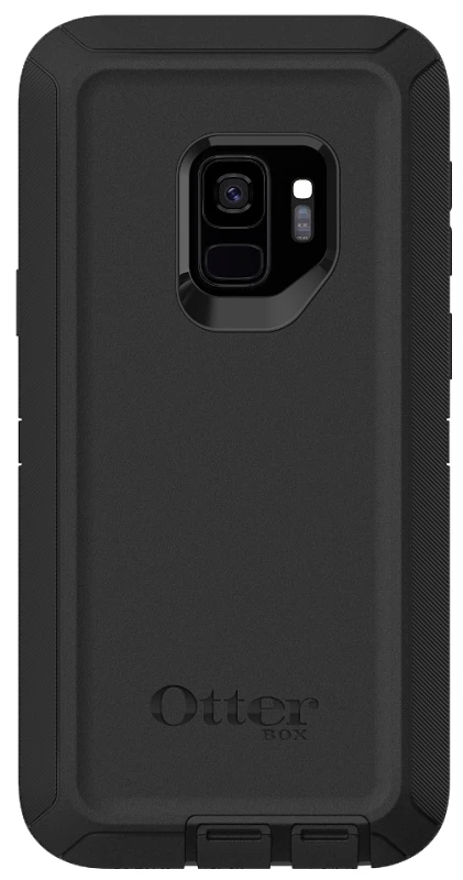 Defender 77-57814 Cell Phone Case For Samsung Galaxy S9, Black Polycarbonate/rubber