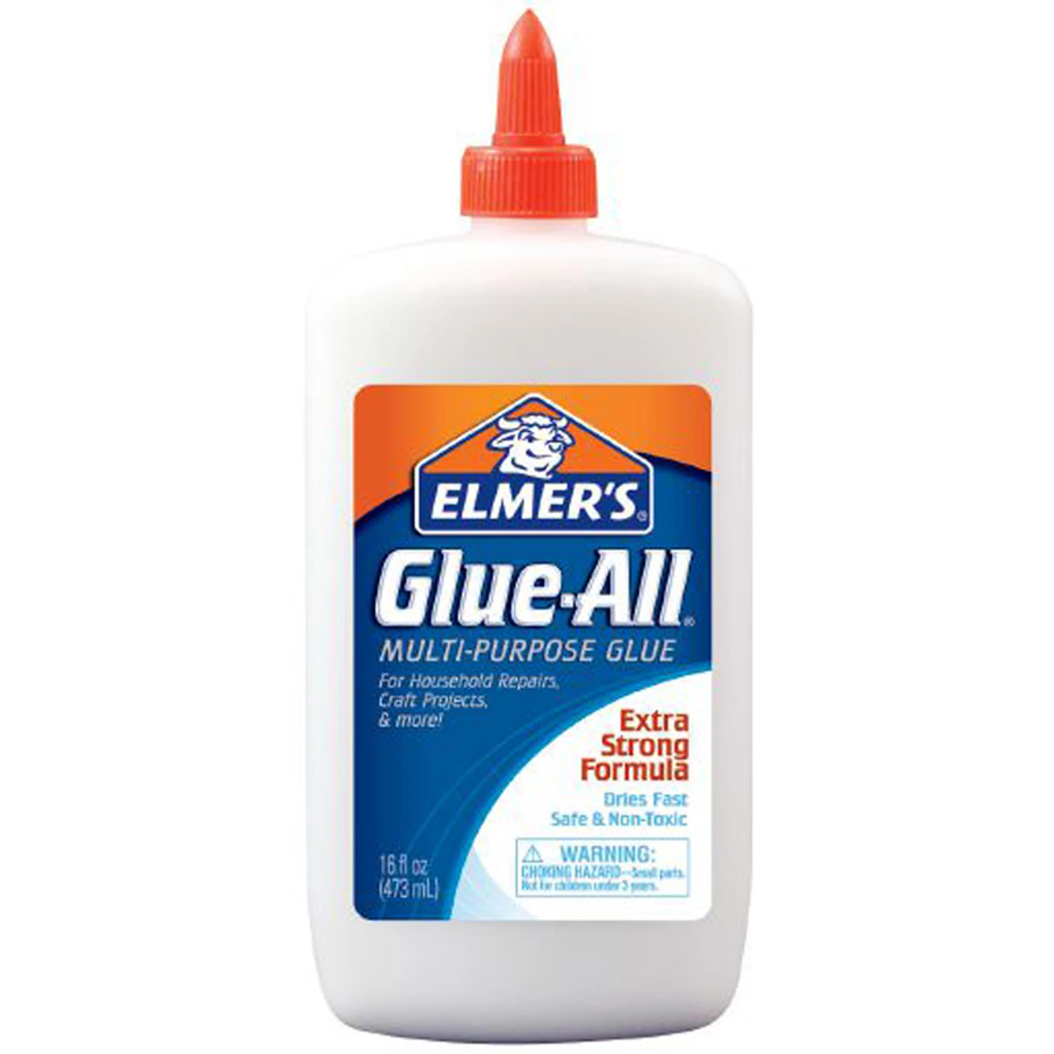 Elmer's Glue-All High Strength Polyvinyl acetate homopolymer Clear All Purpose Adhesive 16 oz