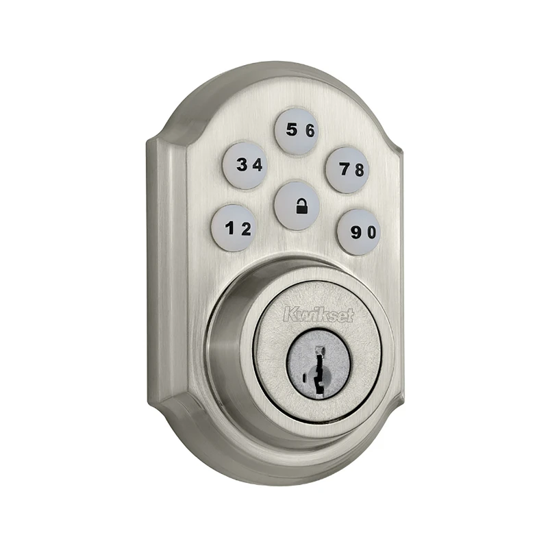 909 Smartcode Satin Nickel Electronic Touch Pad Deadbolt With Smartkey Technology