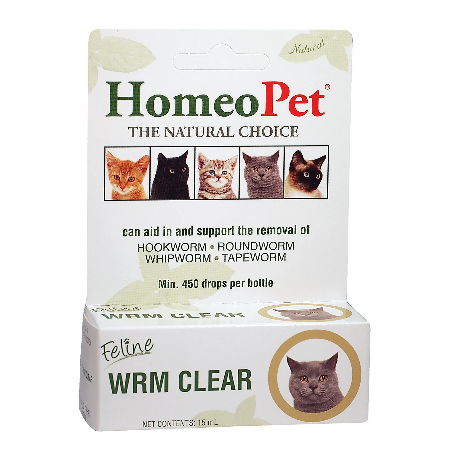 Feline Wrm Clear Dewormer - 15 Ml Natural Cat Supplement