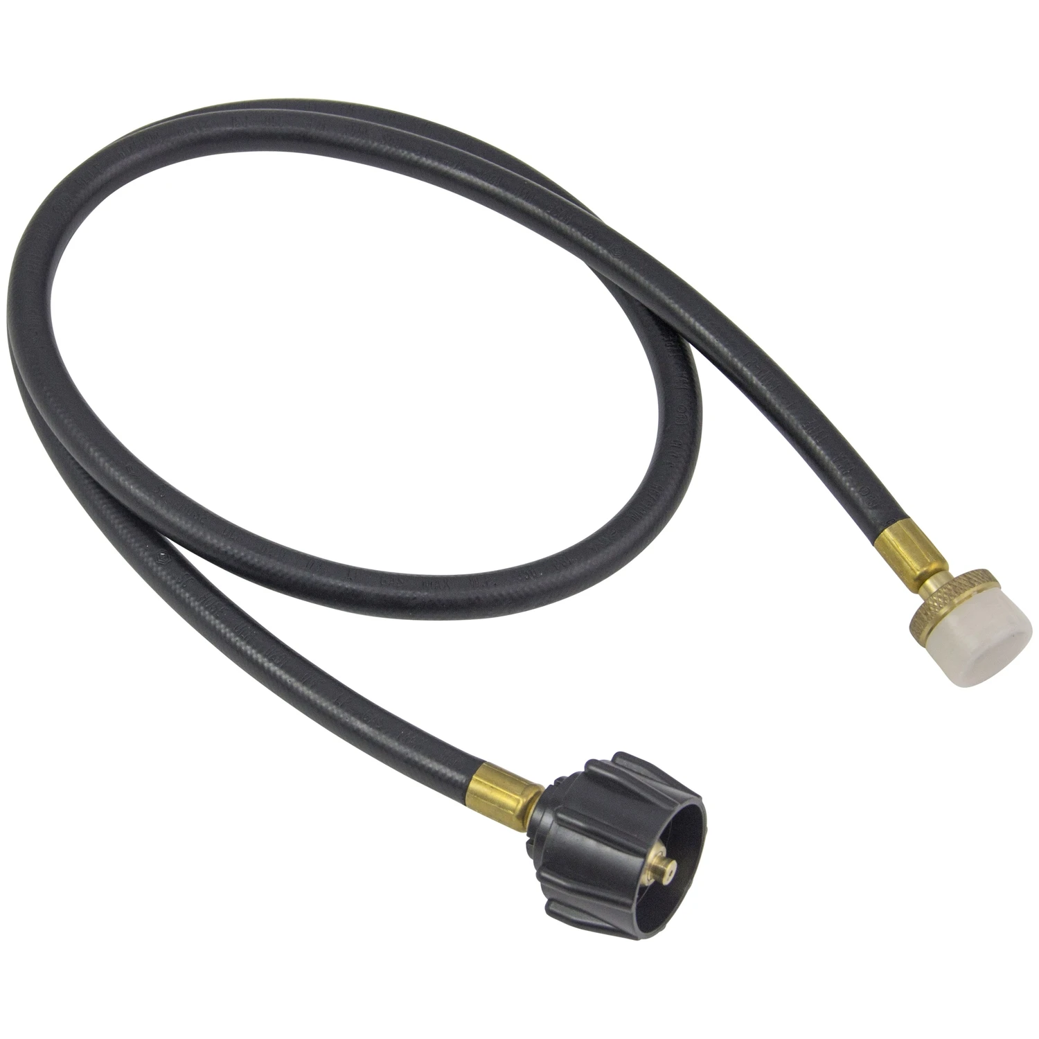 Universal 4 Ft Rubber Gas Line Hose And Adapter 3 In. L X 4.5 In. W
