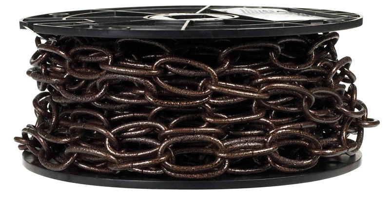 Campbell Antique Copper Decorative Chain 40 Feet, 0.14 In. Diameter, Model T0722006n