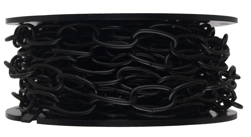 40 Foot Black Decorative Chain, 0.14 In. Diameter, Model T0722002