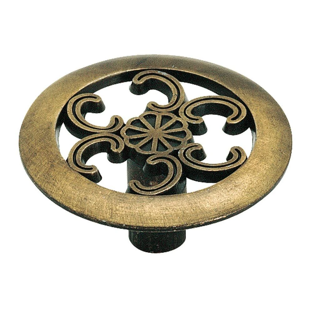 1-1/2 Inch Antique Brass Cabinet Knob - Model 890abs