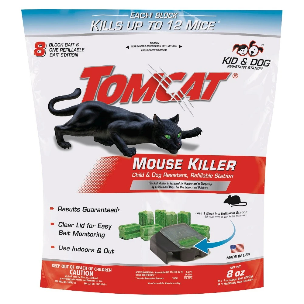 Mouse Killer Refillable Bait Station (8-Pack)