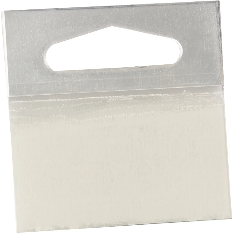 1075 Hang Tabs, Clear Polyester, 2x2 In, 500 Pk, Self-adhesive