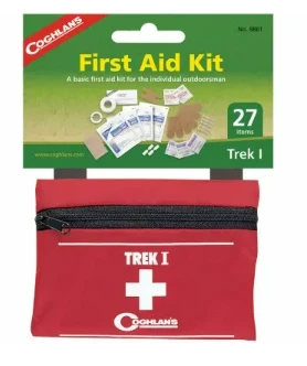 Trek I First Aid Kit - Lightweight Nylon Case With 23 Essential Components